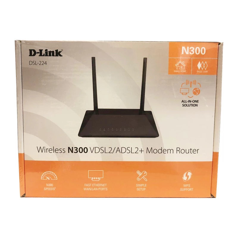 مودم +VDSL2/ADSL2 دی لینک DSL-224 NEW
