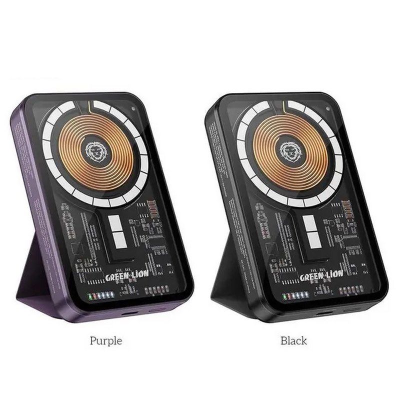 پاوربانک بی سیم 5000 گرین لاین Transparent 3 in 1 PD 20w