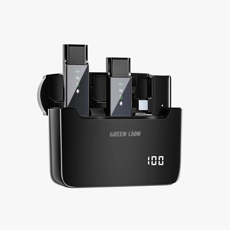 Green Lion 2in 1 Digital Display Lightning Wireless Microphone