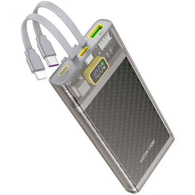 Green Lion Transparent 2 20w 10000mAh Power Bank
