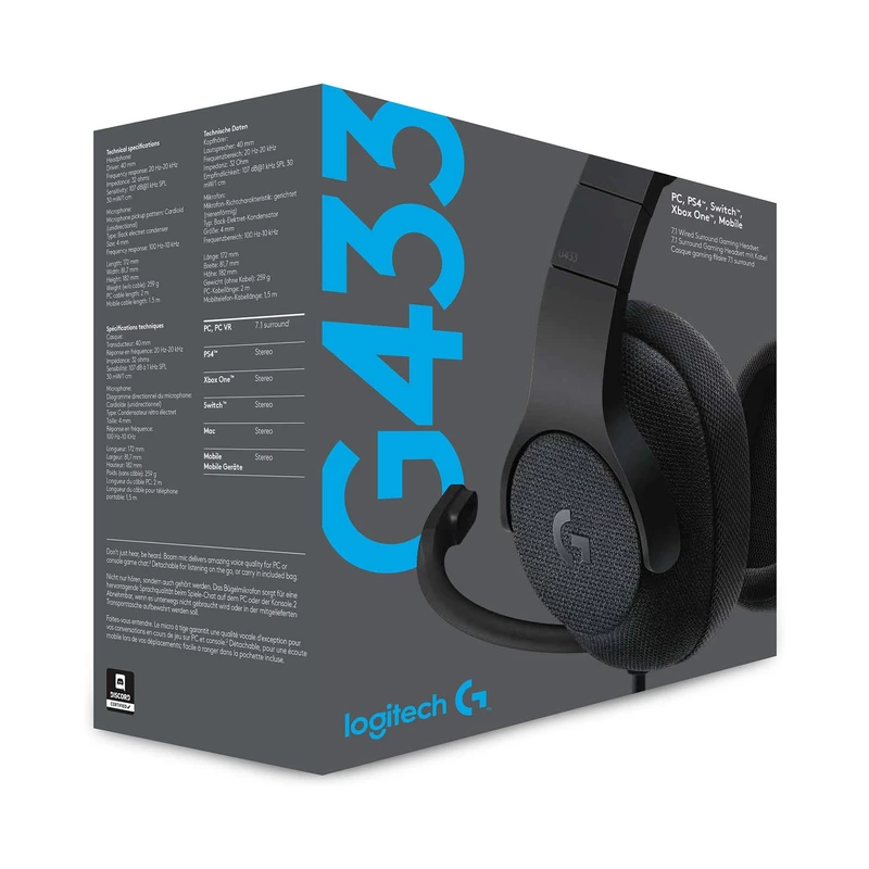 هدفون بلوتوث گیمینگ لاجیتک G433