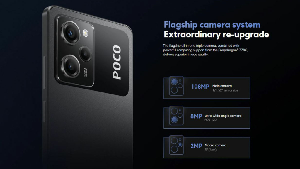 مشخصات دوربین Poco X5 Pro