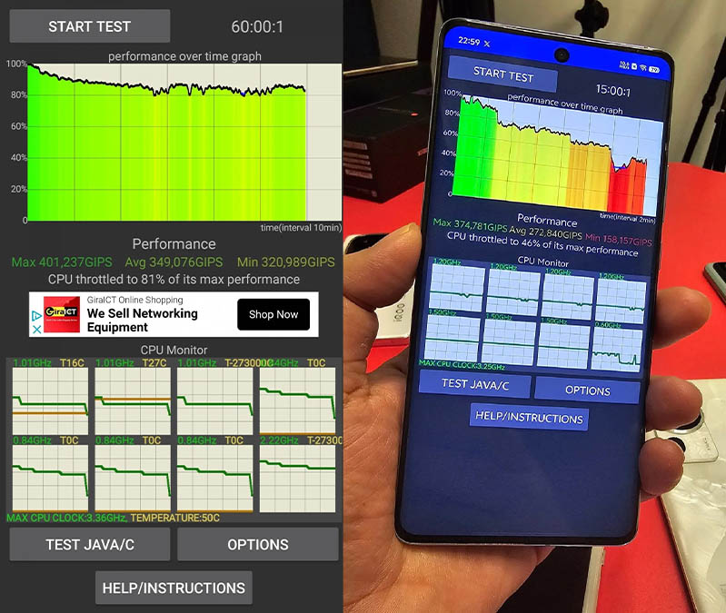 تست عملکرد تراشه Dimensity 9300 مدیاتک
