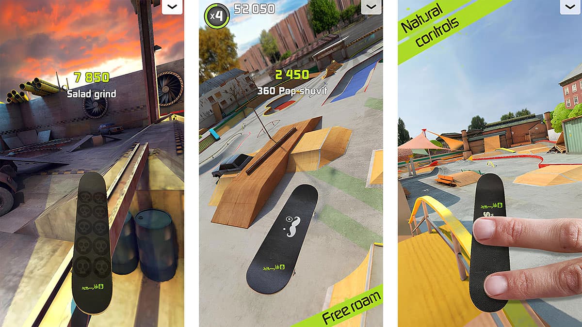 بررسی گیم پلی بازی Touchgrind Skate 2